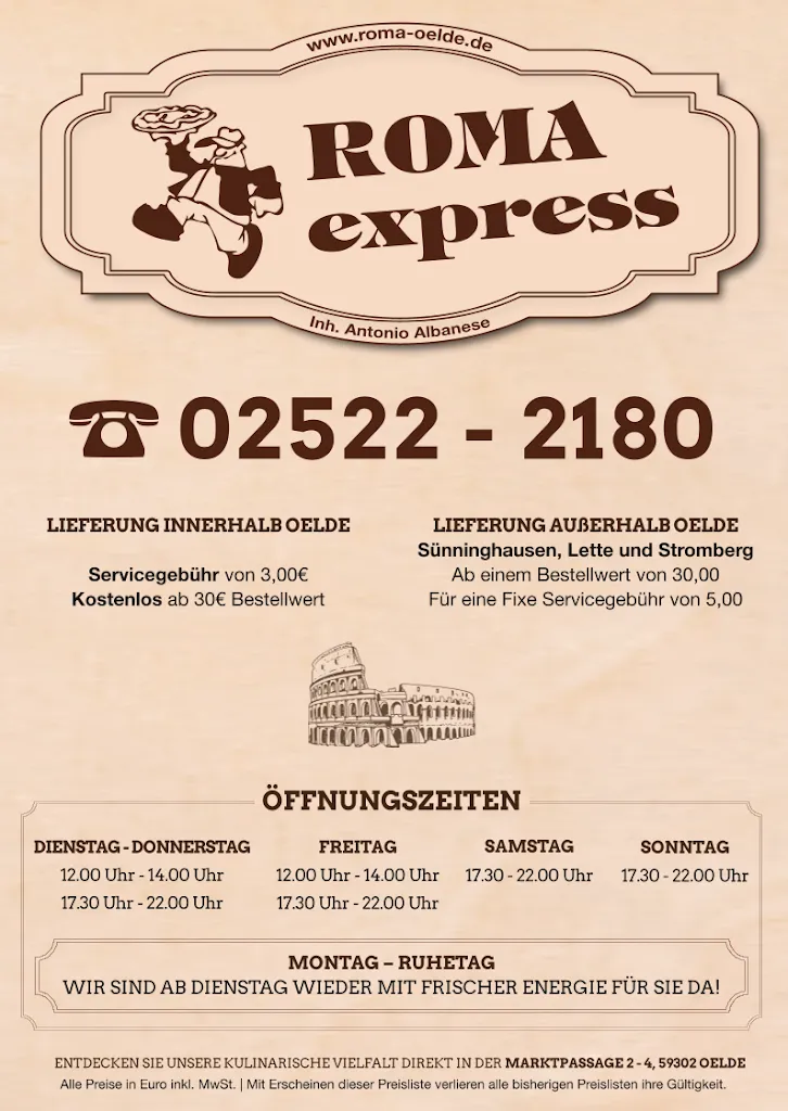 Menu_Pizzeria Ristorante Roma Oelde_Oelde_image_4