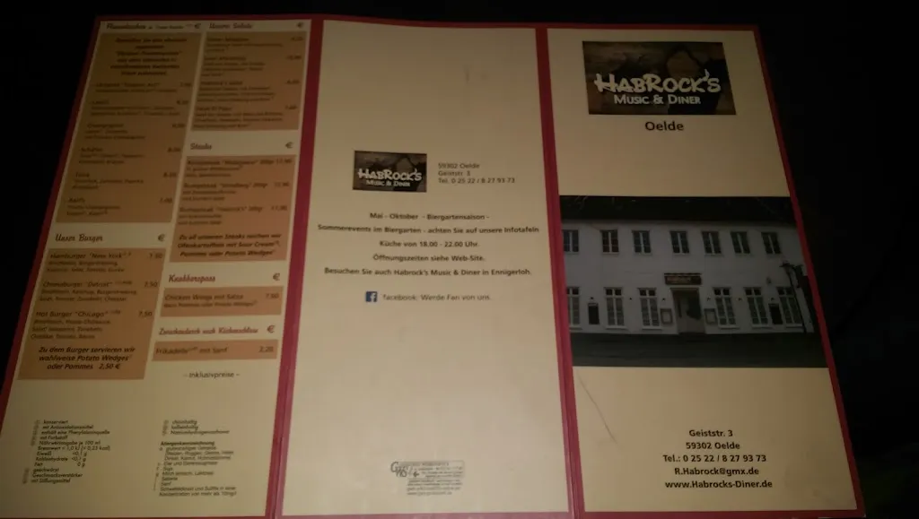 Menu_HabRock's Music & Diner_Oelde_image_3