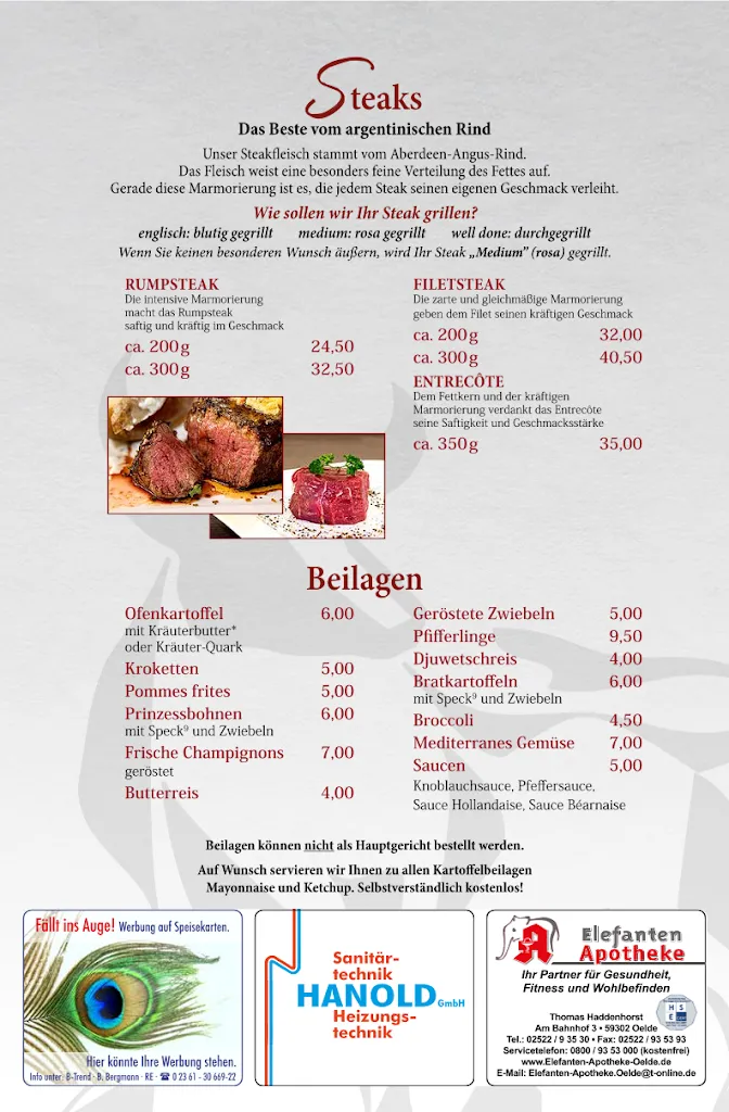 Menu_Restaurant & Hotel Zum Wasserturm_Oelde_immagine_1