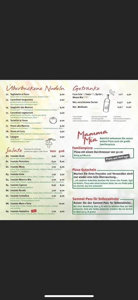 Menu_Pizzeria Mamma Mia Oelde_Oelde_immagine_1