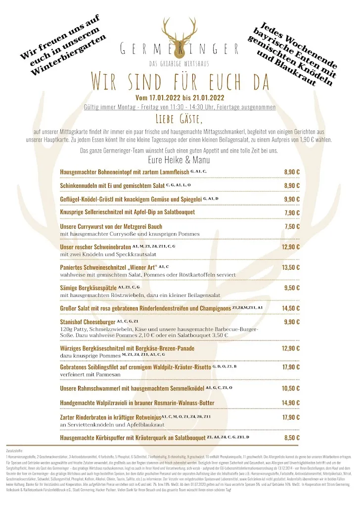 Menu_Germeringer - das griabige Wirtshaus_Germering_immagine_3