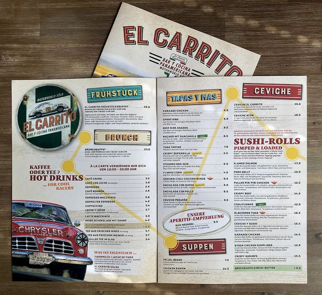 Menu_EL CARRITO – Bar y Cocina Panamericana_Köln_immagine_1
