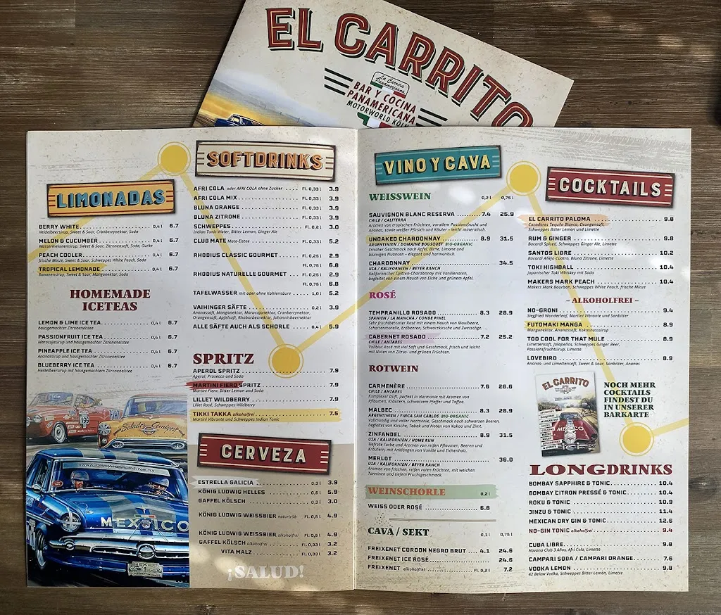 Menu_EL CARRITO – Bar y Cocina Panamericana_Köln_immagine_4