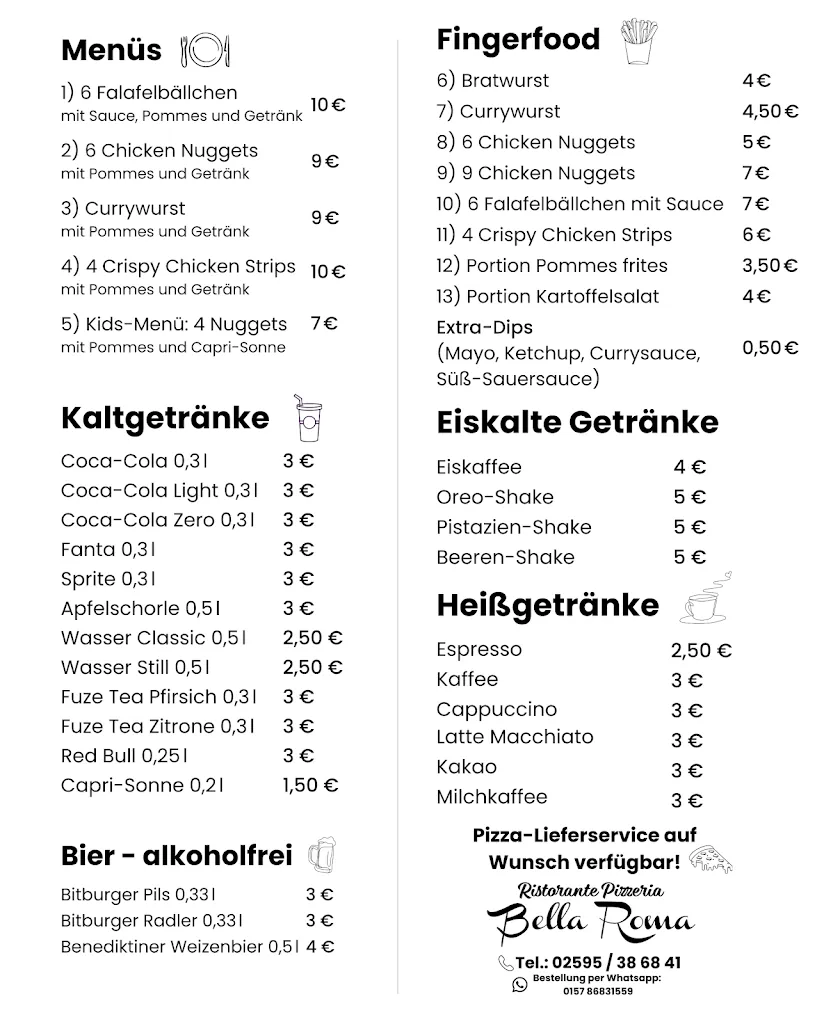 Kiosk am Naturbad "Bella Roma" restaurant in Olfen