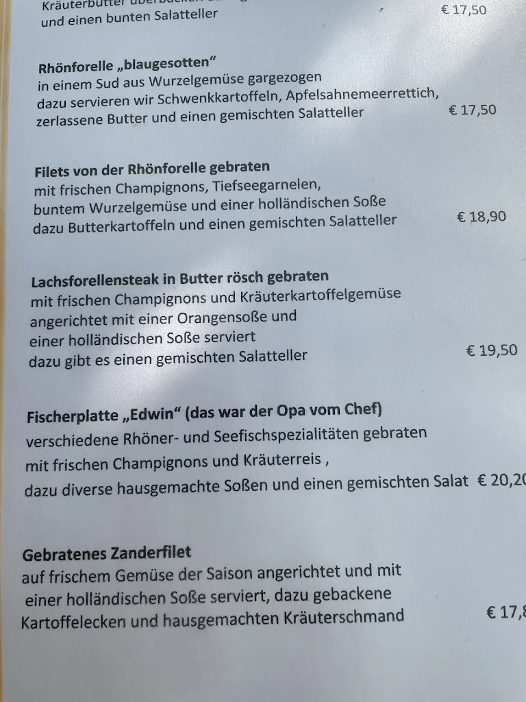 Menu_Fischerhütte Edwin - Christopher Herbert_Oberelsbach_immagine_1