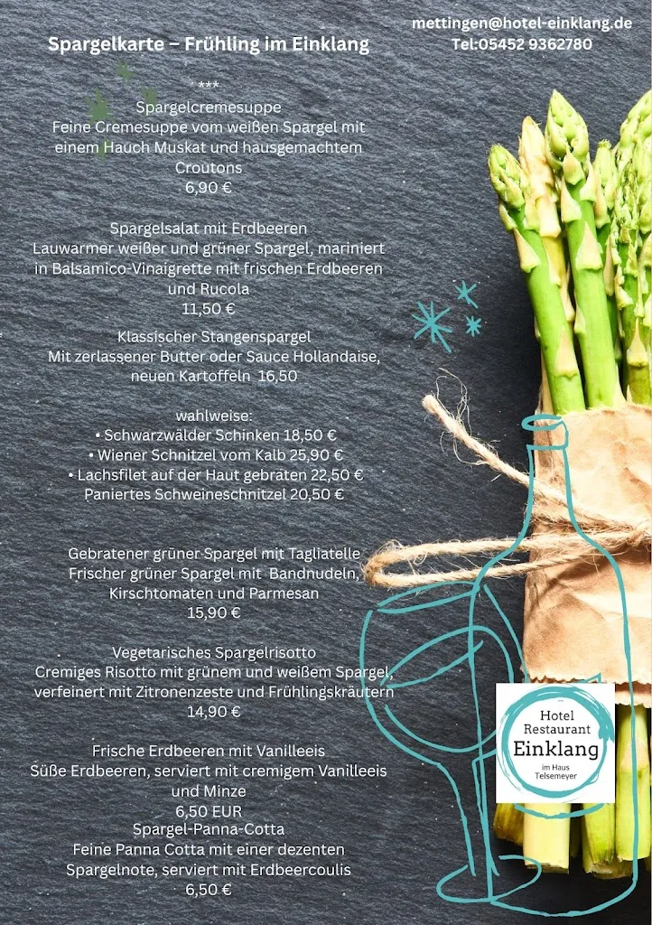 Menu_Restaurant Einklang/Hotel Alte Post_Ostbevern_image_1