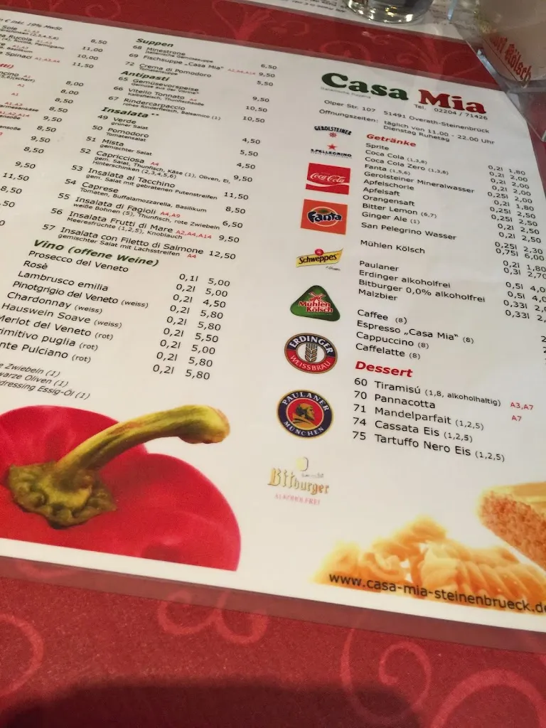 Menu_Pizzeria Casa Mia_Overath_image_1