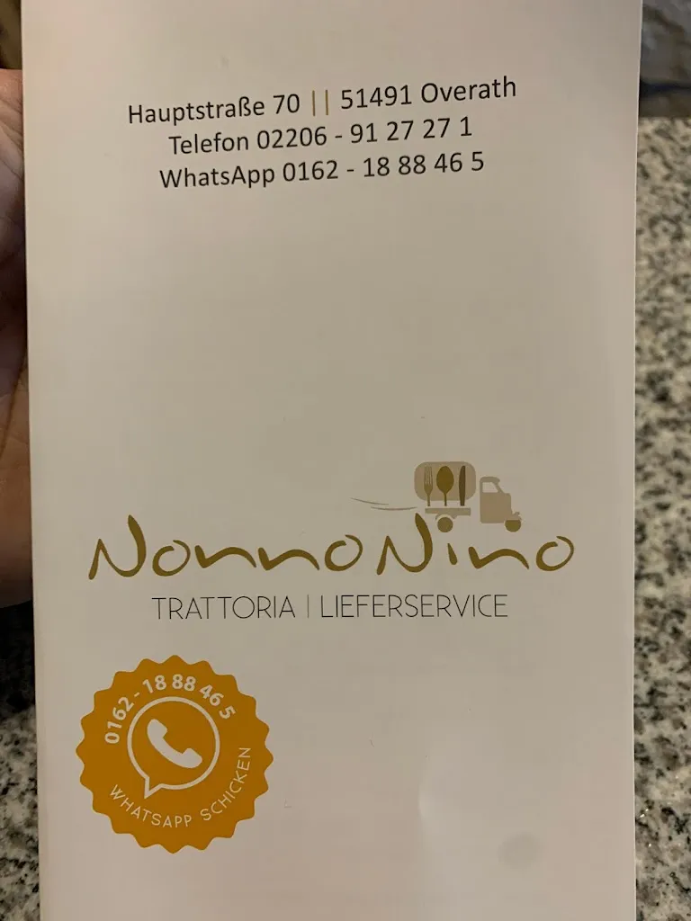Trattoria Nonno Nino restaurant in Overath