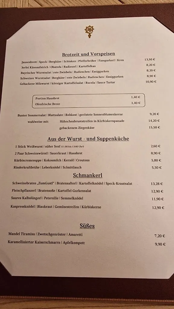 Menu_Stiftungsgasthaus Zum Gustl_München_immagine_1