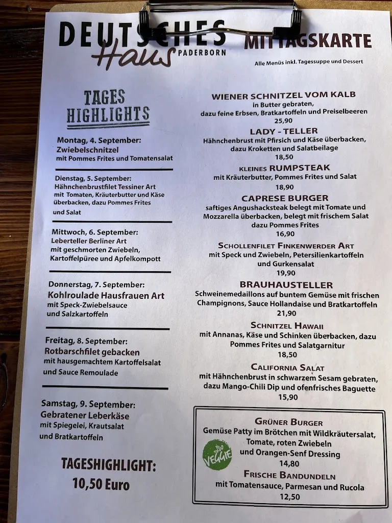 Menu_German House Restaurant_Paderborn_image_4