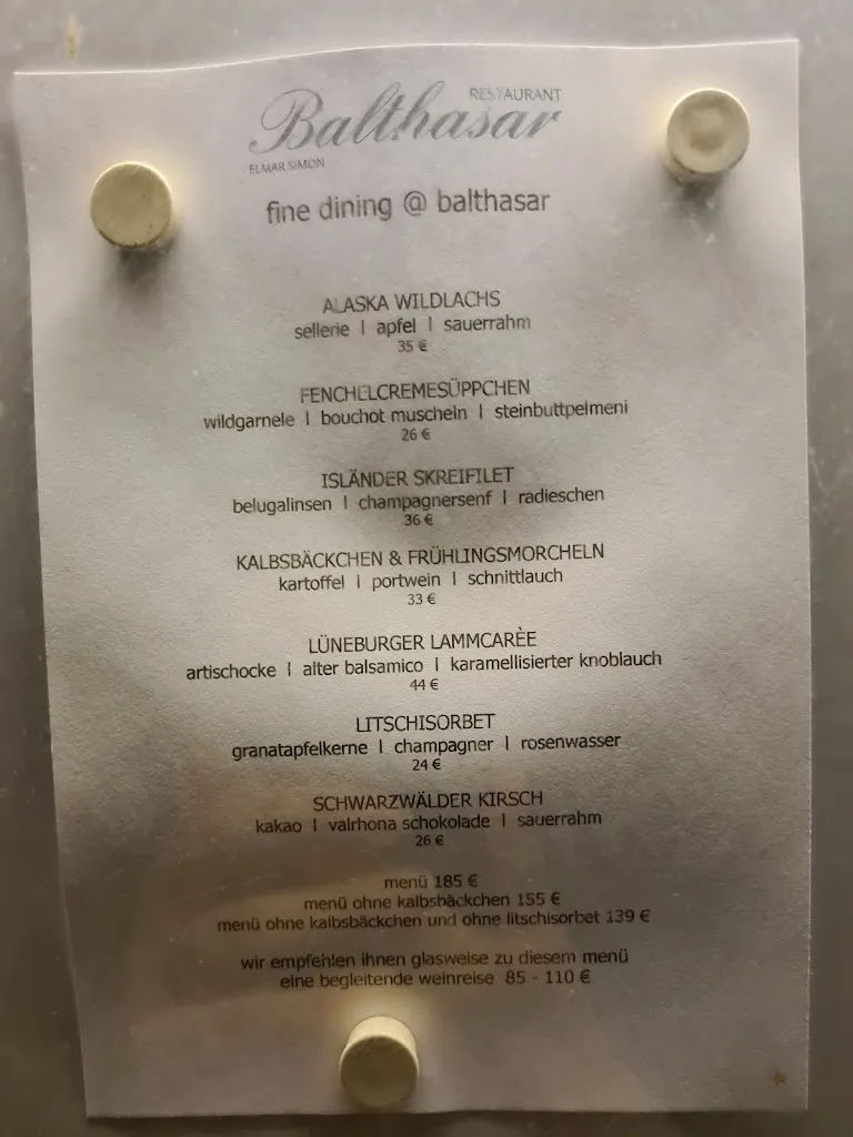 Menu_Restaurant Balthasar_Paderborn_immagine_2