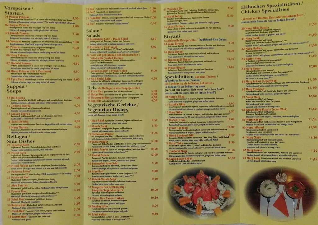 Menu_Indian Palace_Paderborn_immagine_2