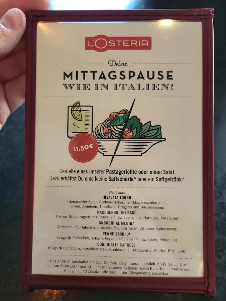 Menu_L'Osteria Paderborn_Paderborn_image_1