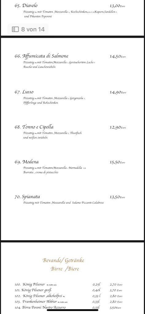 Menu_La Taverna - Paderborn_Paderborn_image_1