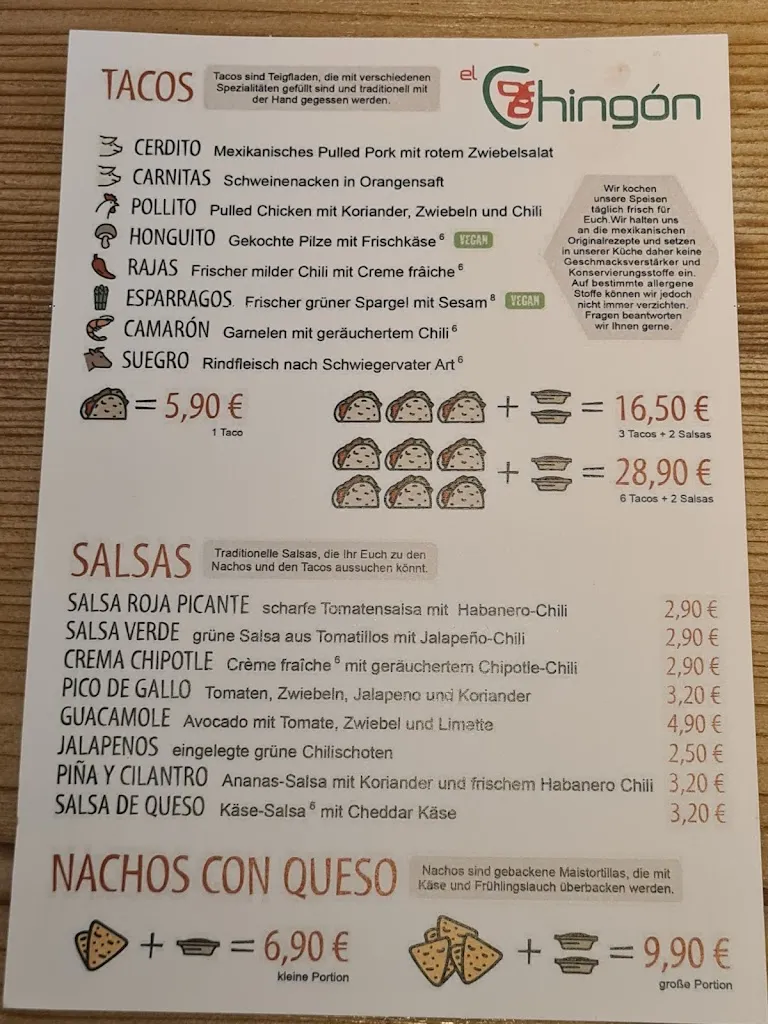 Menu_El Chingón - Paderborn_Paderborn_immagine_3