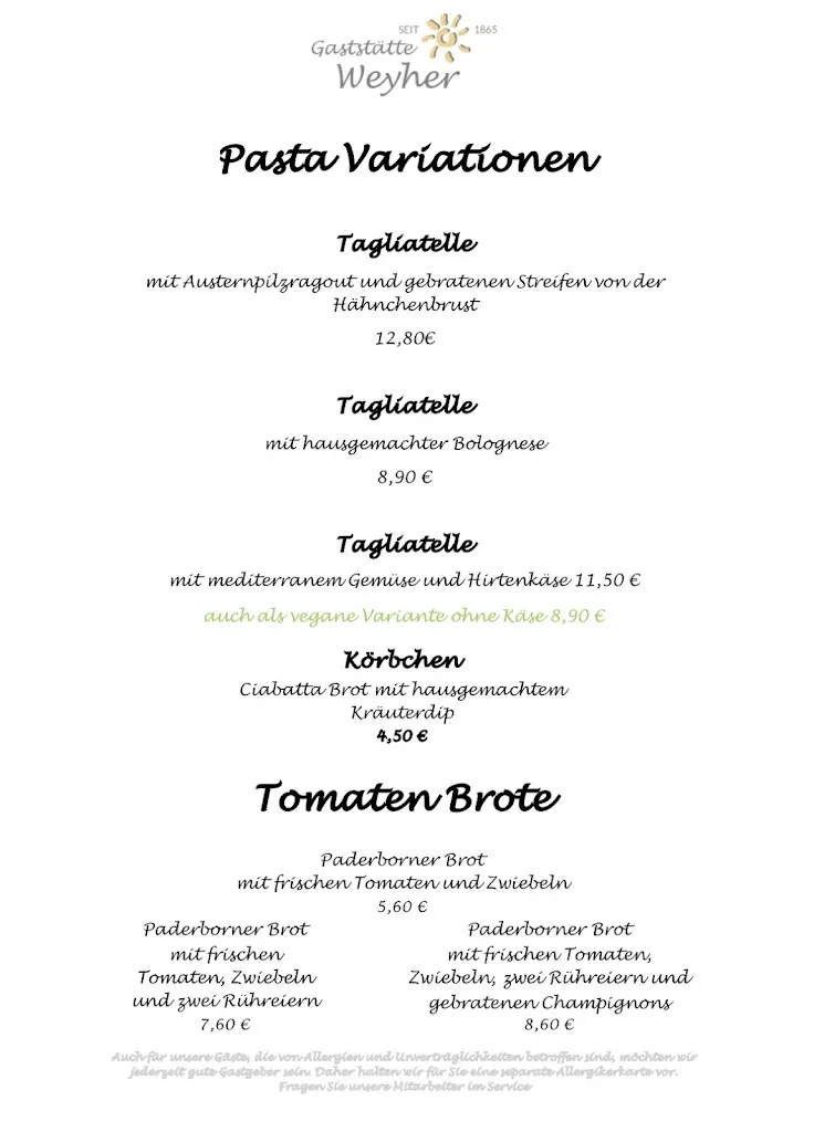 Menu_Gaststätte Weyher_Paderborn_immagine_3