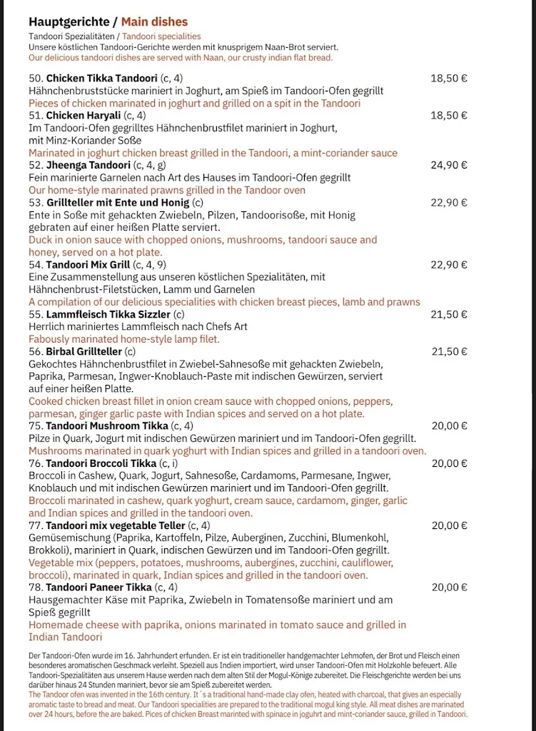 Menu_Restaurant Swagat_Pulheim_immagine_2