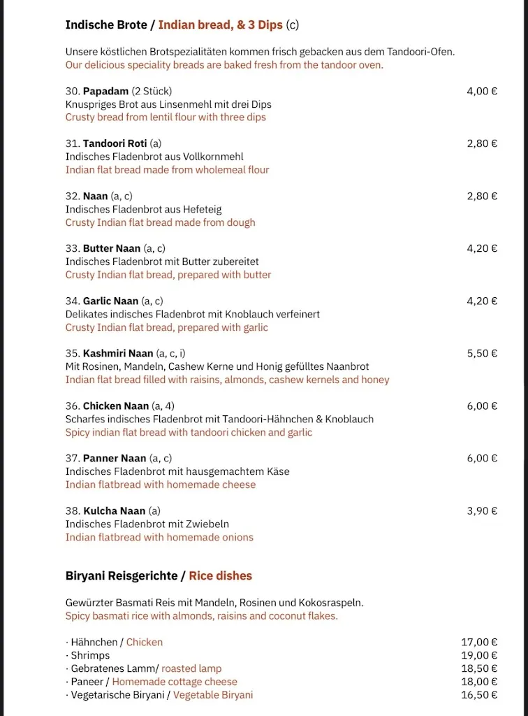 Menu_Restaurant Swagat_Pulheim_immagine_4