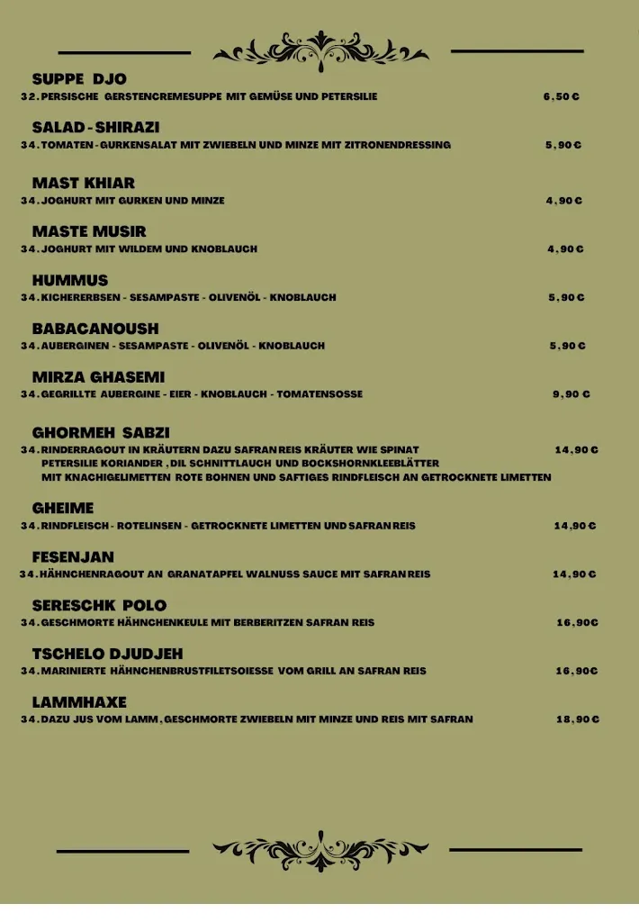 Menu_SHAH OF PERSIA_Pulheim_image_4