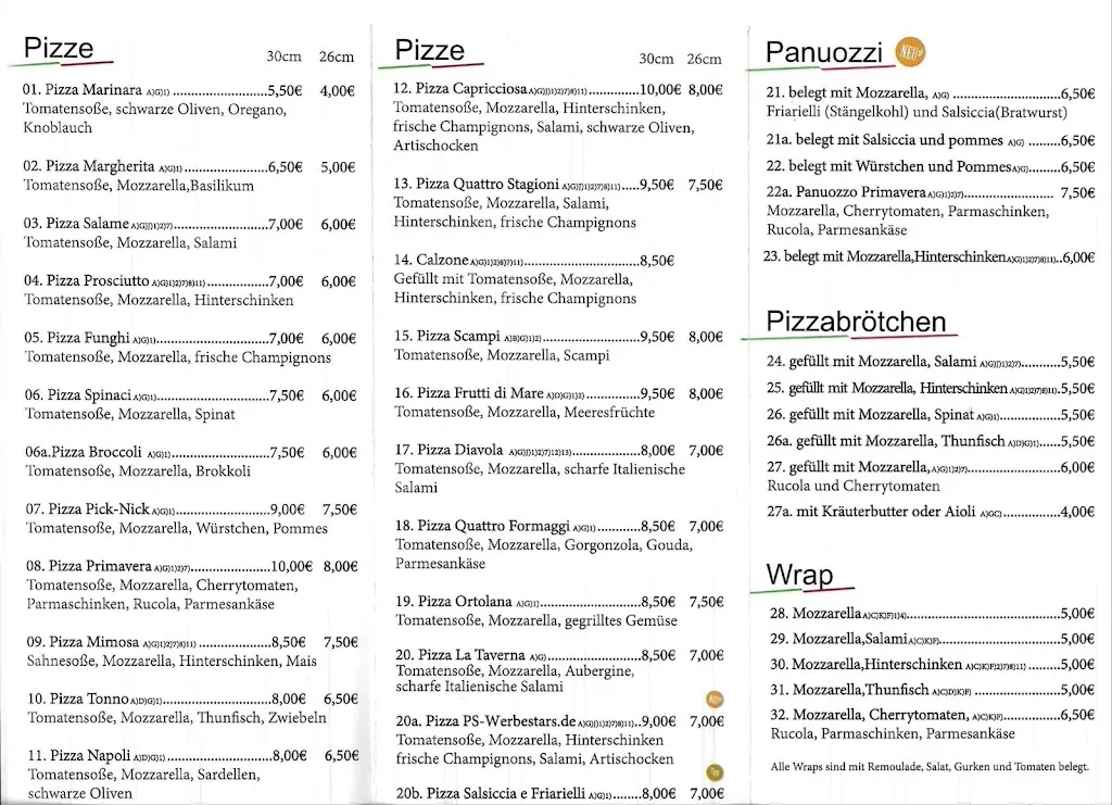 Menu_Pizzeria La Taverna da Pasquale_Radevormwald_image_4