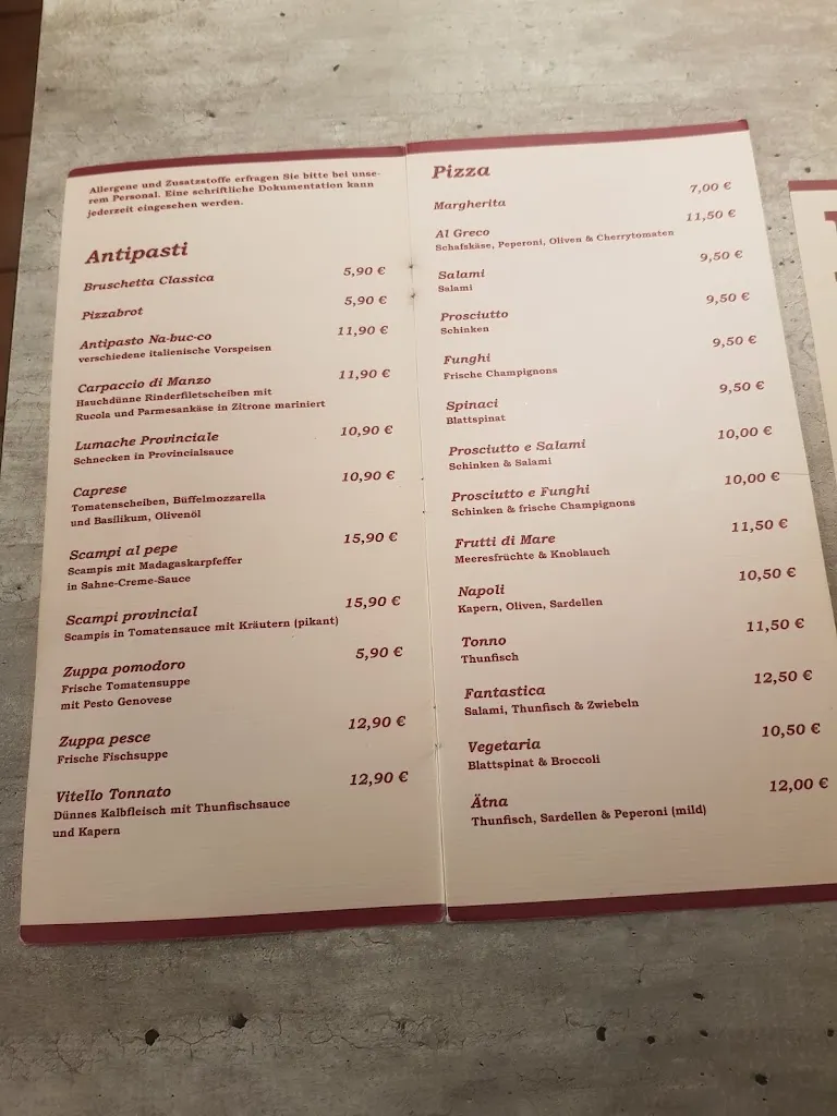 Menu_NA BUC CO Ristorante - Pizzeria_Raesfeld_immagine_3