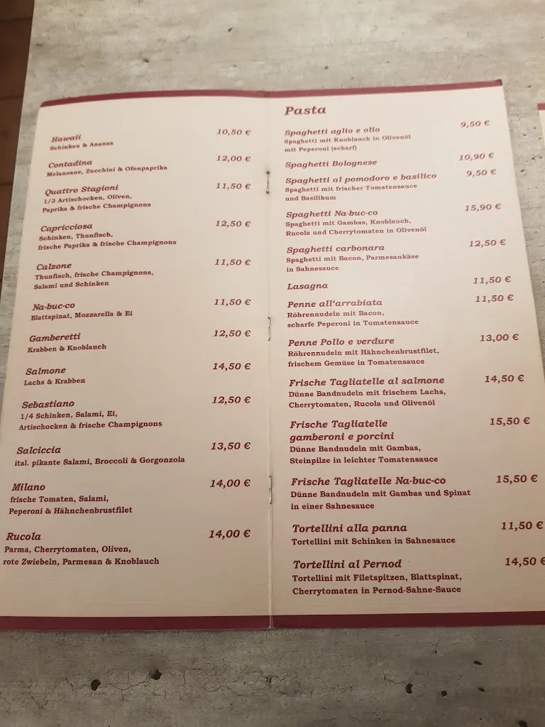 Menu_NA BUC CO Ristorante - Pizzeria_Raesfeld_immagine_4