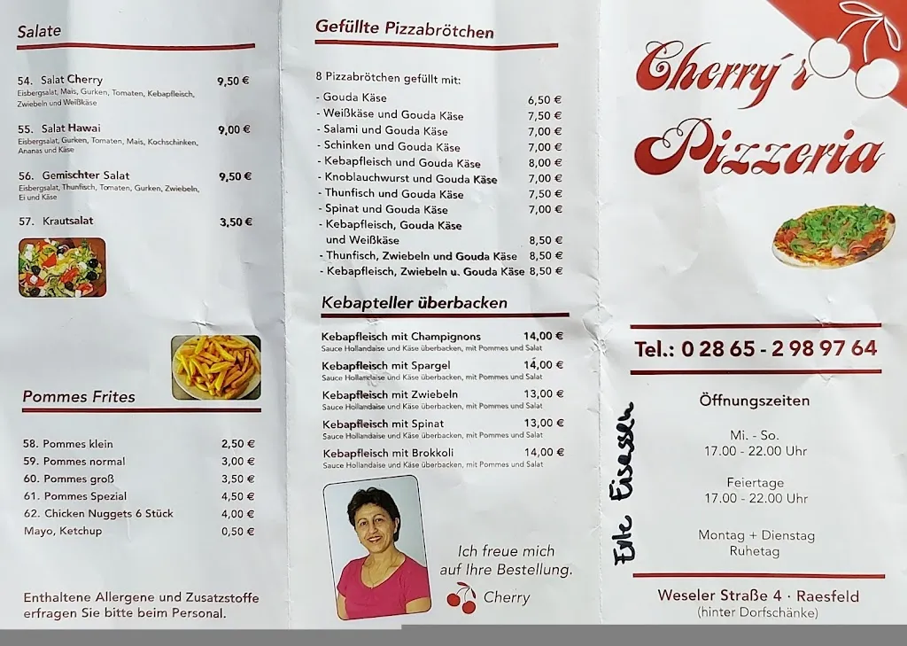 Menu_Cherrys Pizzeria_Raesfeld_image_1