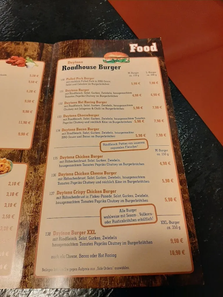 Menu_Daytona Roadhouse_Raesfeld_image_1