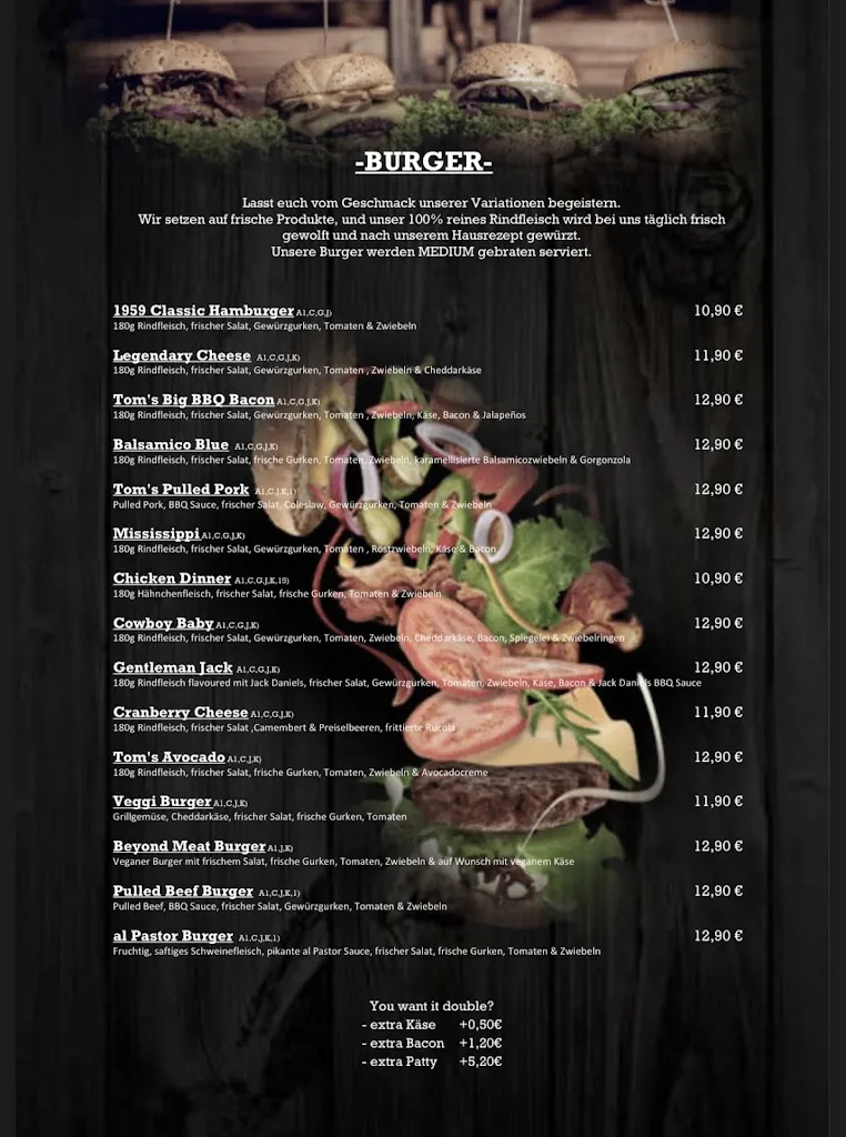 Menu_Toms on the Rocks_Ratingen_immagine_4