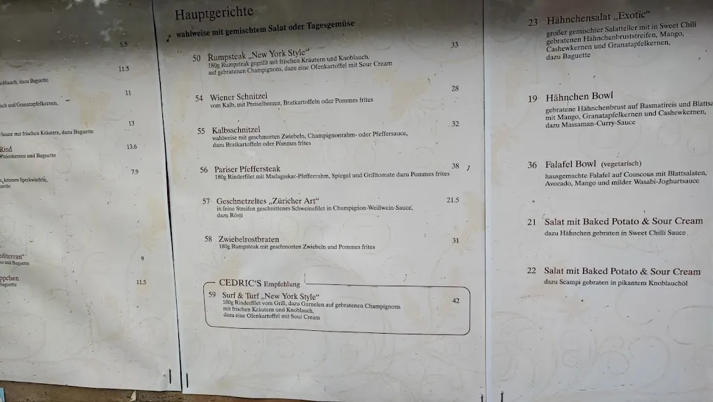 Menü_Cedrics Restaurant_Ratingen_Bild_2