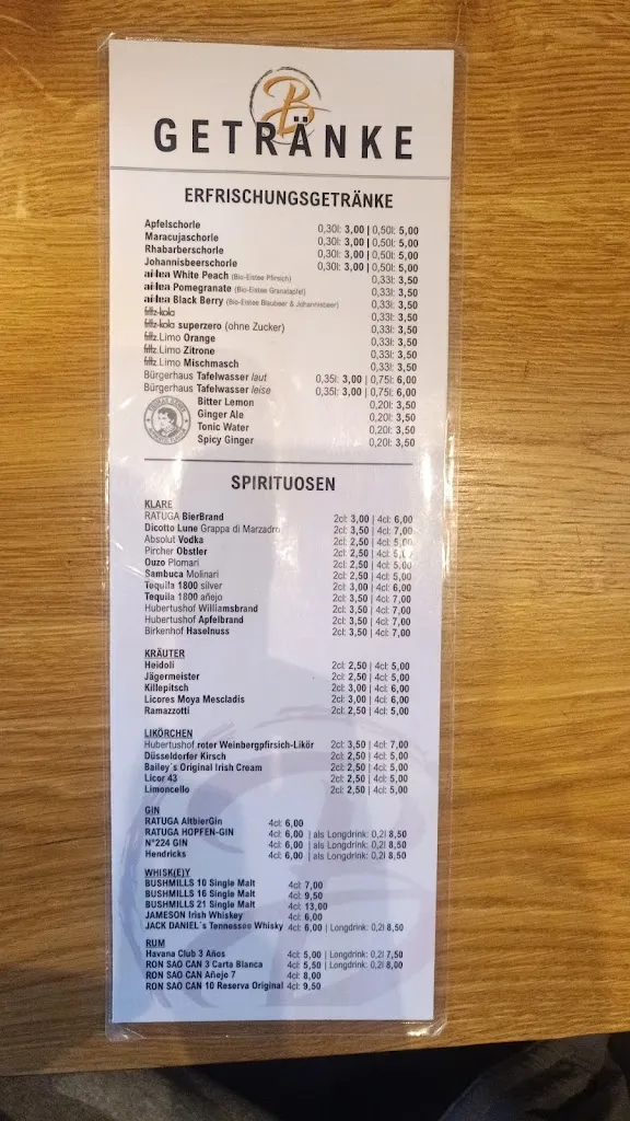 Menu_BÜRGERHAUS RATINGEN_Ratingen_immagine_1