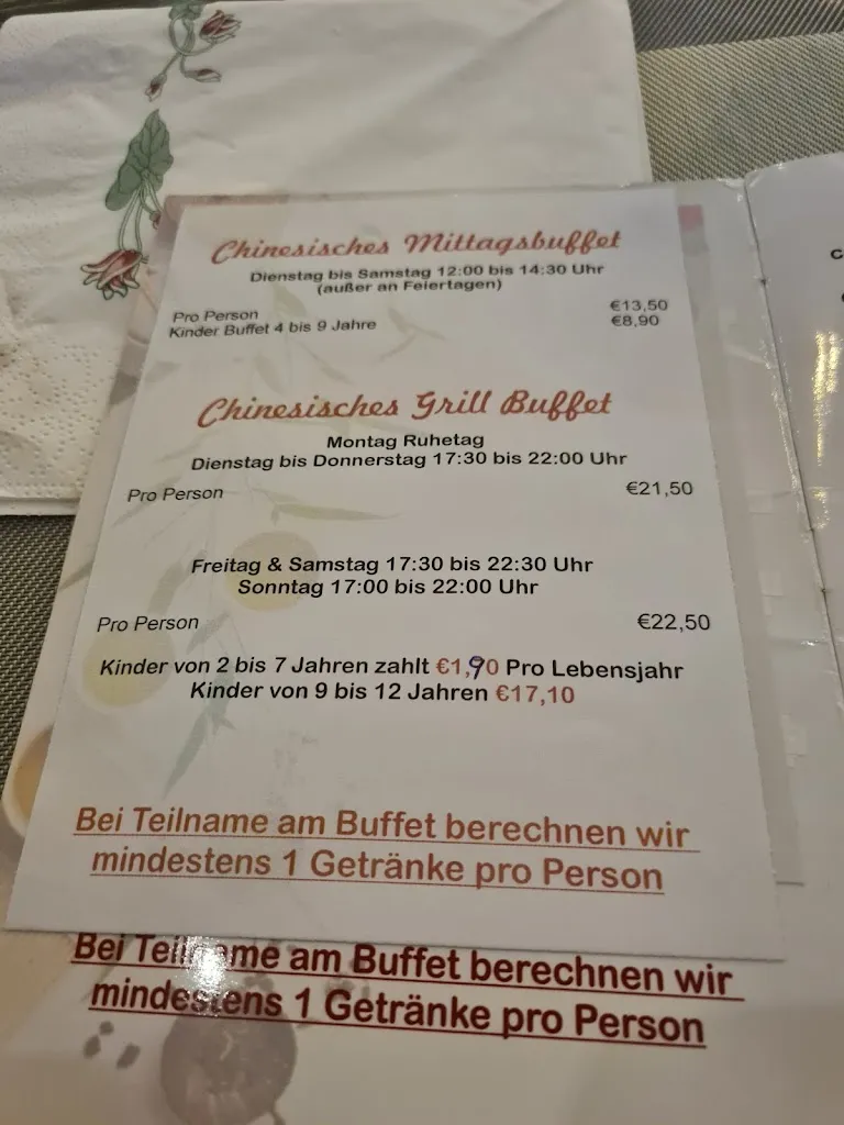 Menu_Dynastie China Restaurant_Arnsberg_immagine_1