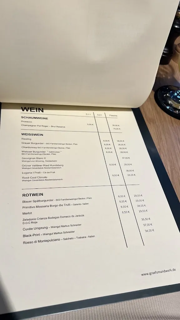 Menu_Bei Graefs Restaurant & Markenzentrum_Arnsberg_immagine_3