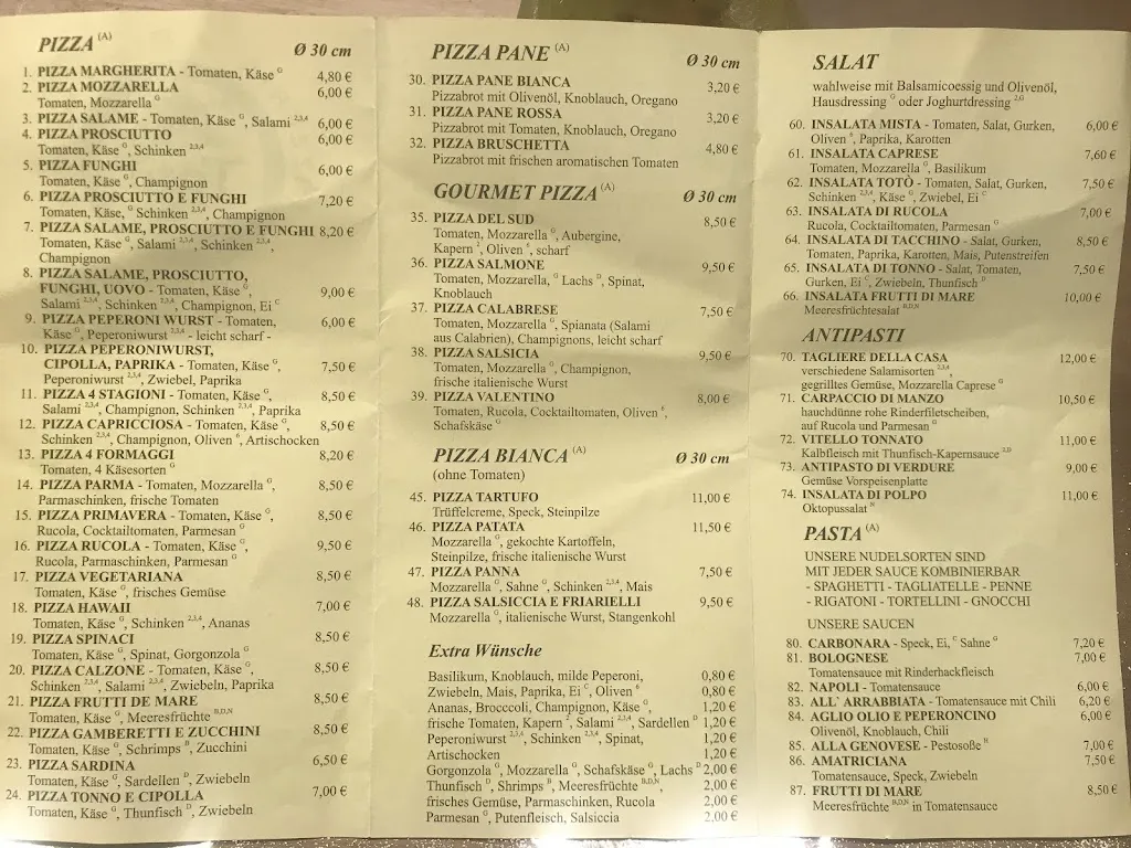 Menu_Pizzeria Ristorante Toto_Glashütten_image_1