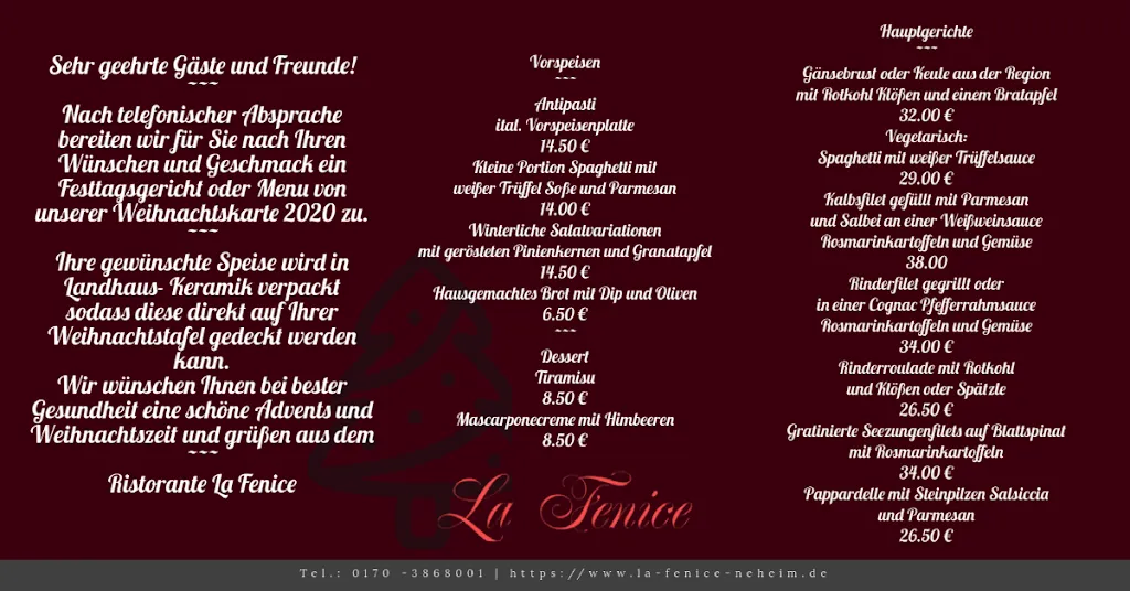 Menu_Ristorante La Fenice_Arnsberg_image_1