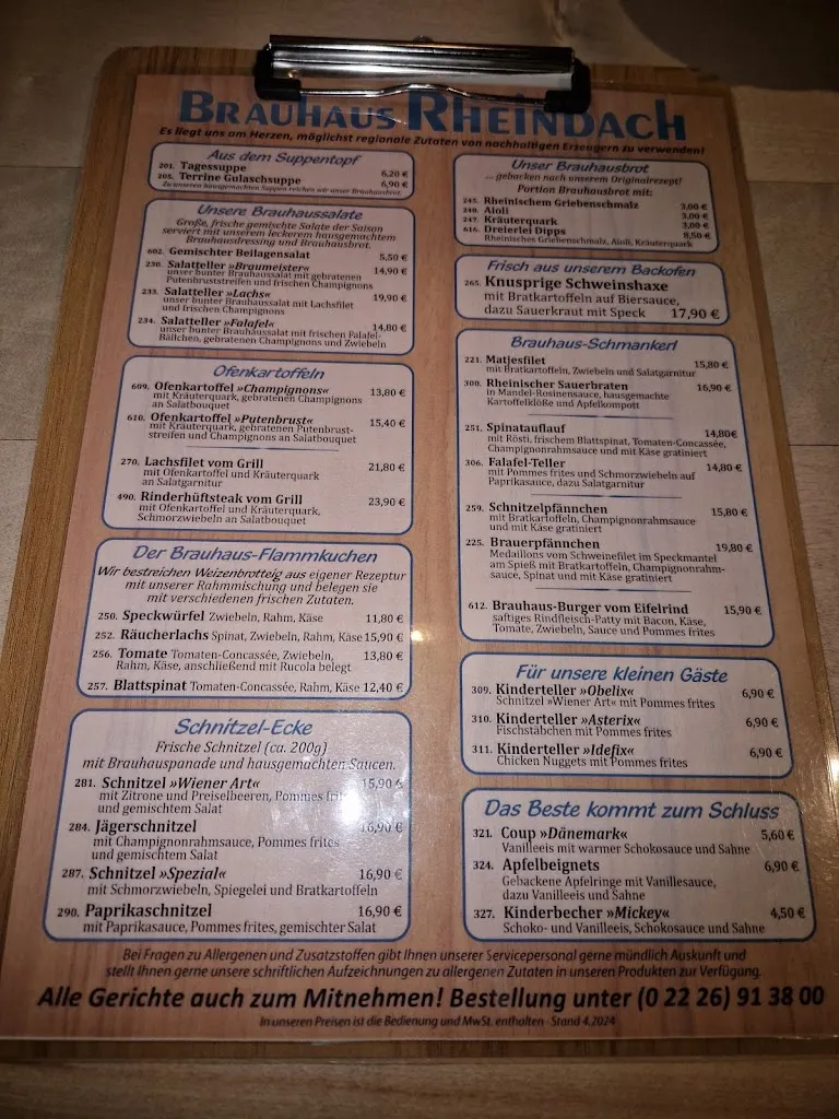 Menu_Brauhaus Rheinbach_Rheinbach_immagine_1