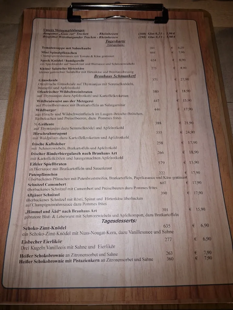 Menu_Brauhaus Rheinbach_Rheinbach_immagine_2