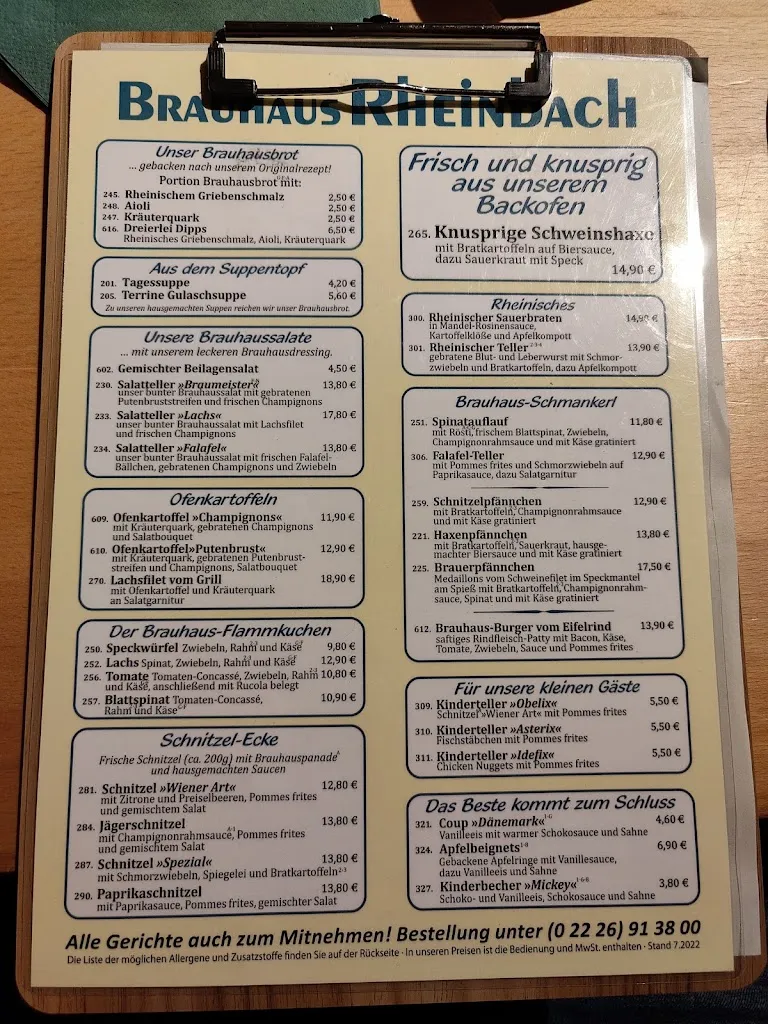 Menu_Brauhaus Rheinbach_Rheinbach_immagine_3