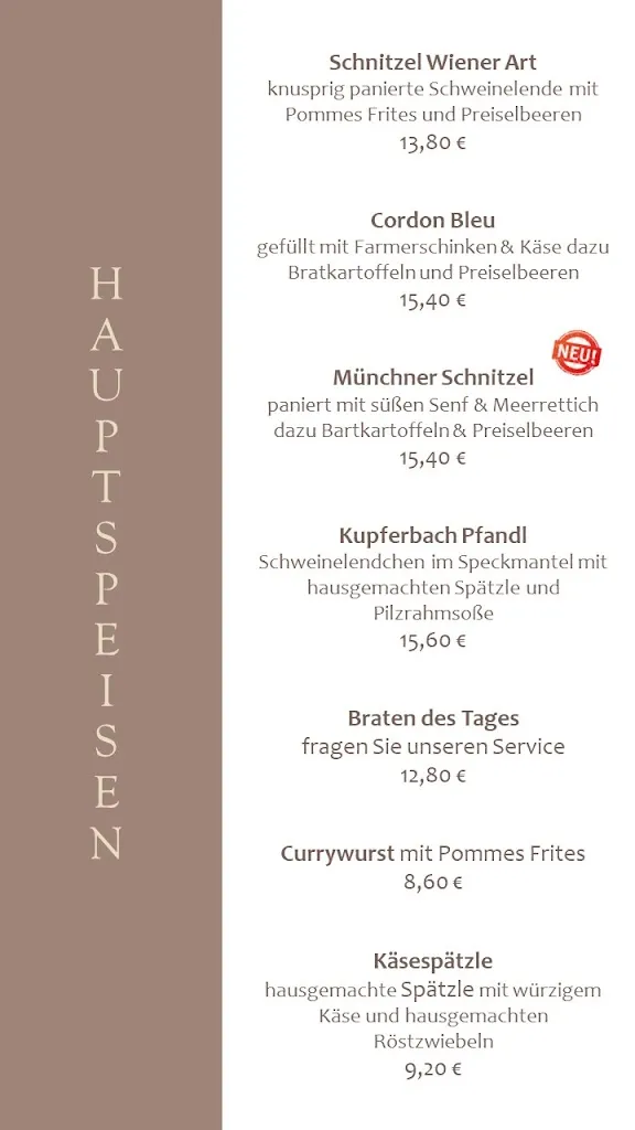 Menü_Schwaigers RESTAURANT 