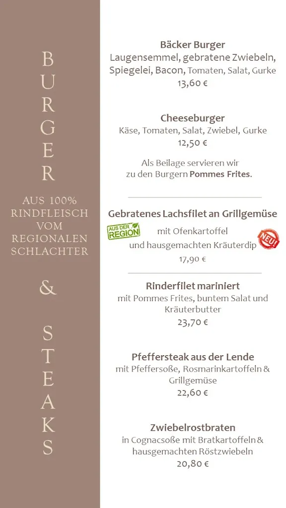 Menü_Schwaigers RESTAURANT 