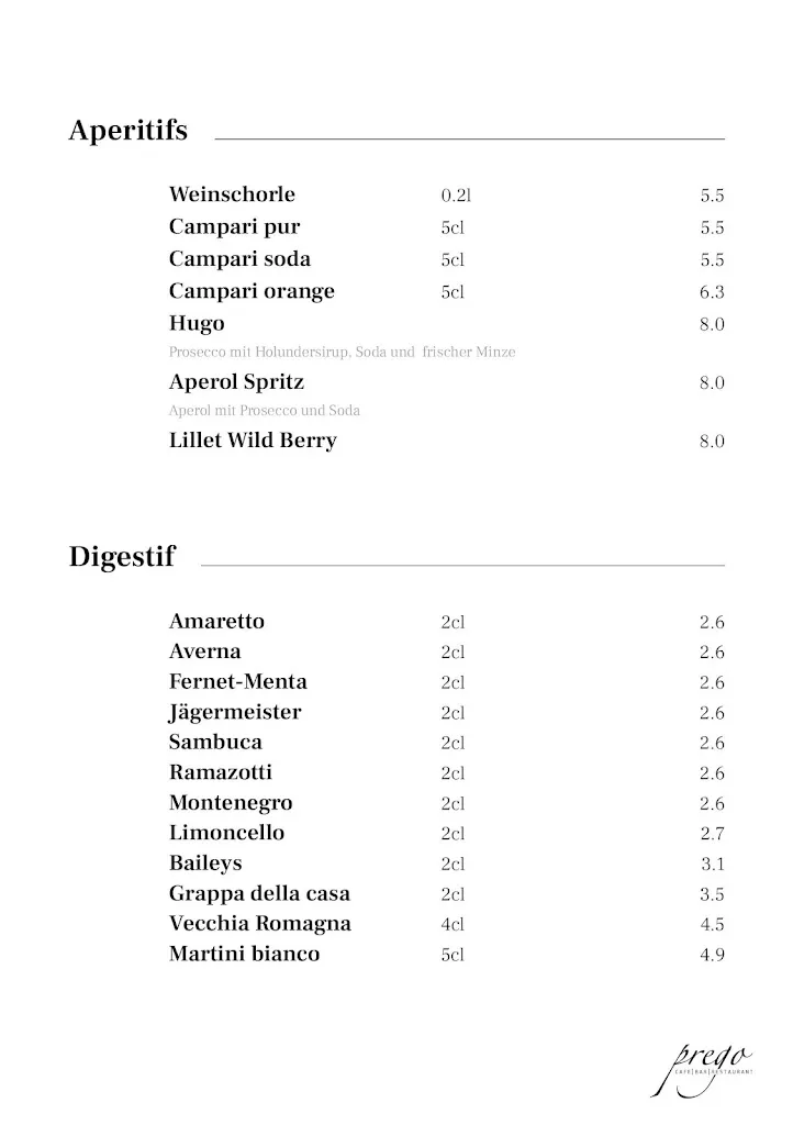Menu_Prego Restaurant | Café | Bar Rheda-Wiedenbrück_Rheda-Wiedenbrück_immagine_3