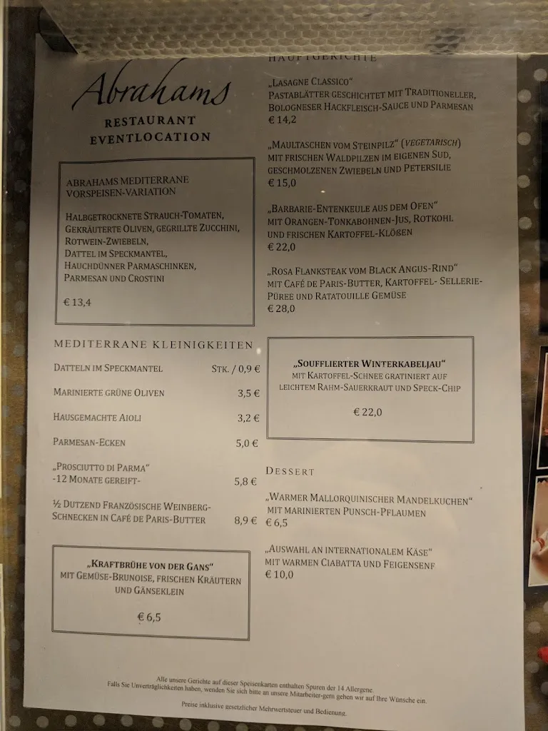 Menu_Abrahams Restaurant & Eventlocation_Rheda-Wiedenbrück_image_2