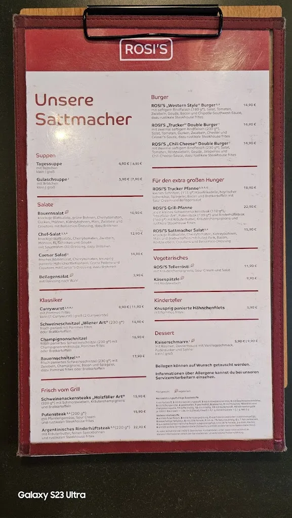 Menu_ROSI'S Rheda-Wiedenbrück_Rheda-Wiedenbrück_immagine_2
