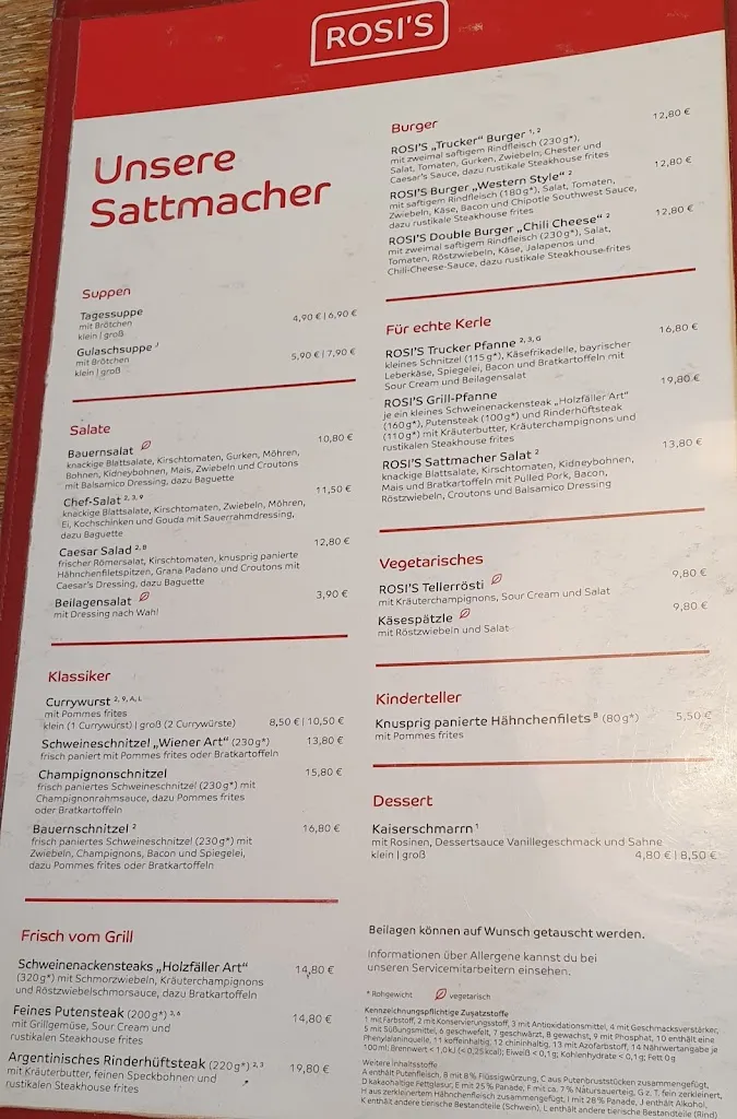 Menu_ROSI'S Rheda-Wiedenbrück_Rheda-Wiedenbrück_immagine_4