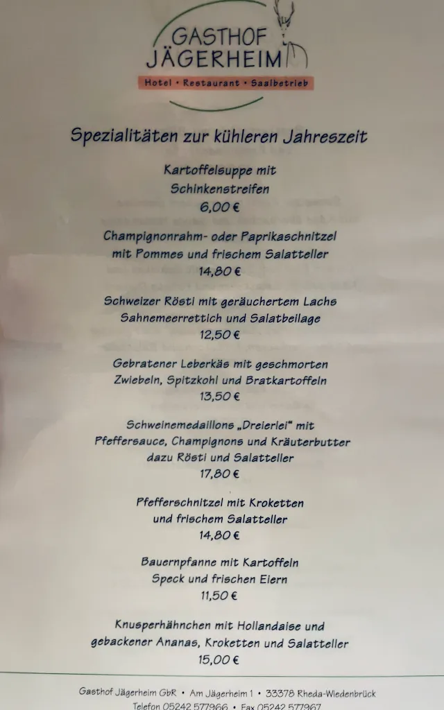 Menu_Gasthof Jägerheim_Rheda-Wiedenbrück_image_1