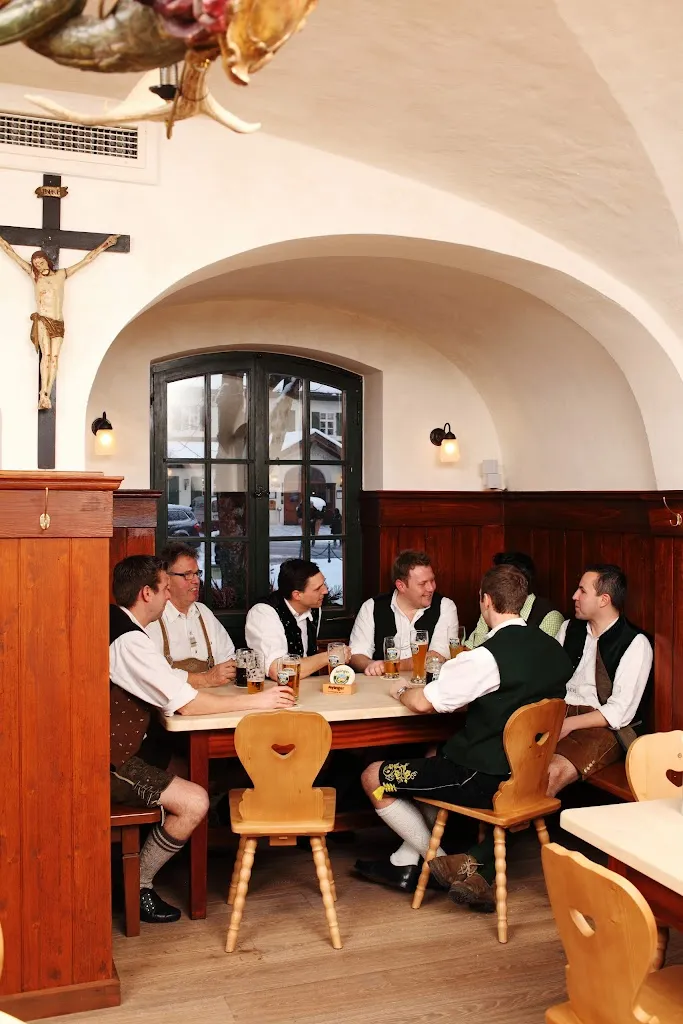 Ayinger Bräustüberl restaurant in Aying