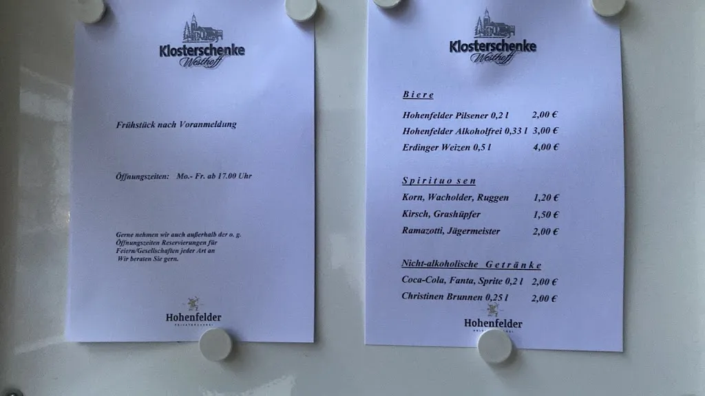 Menu_Klosterschenke_Rheda-Wiedenbrück_image_1