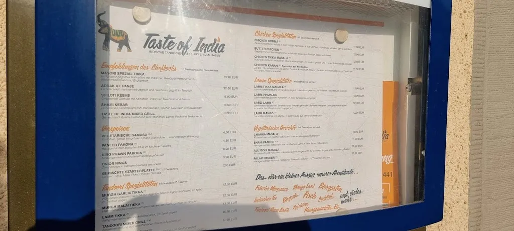 Menu_Taste of India Goldbach_Goldbach_immagine_1