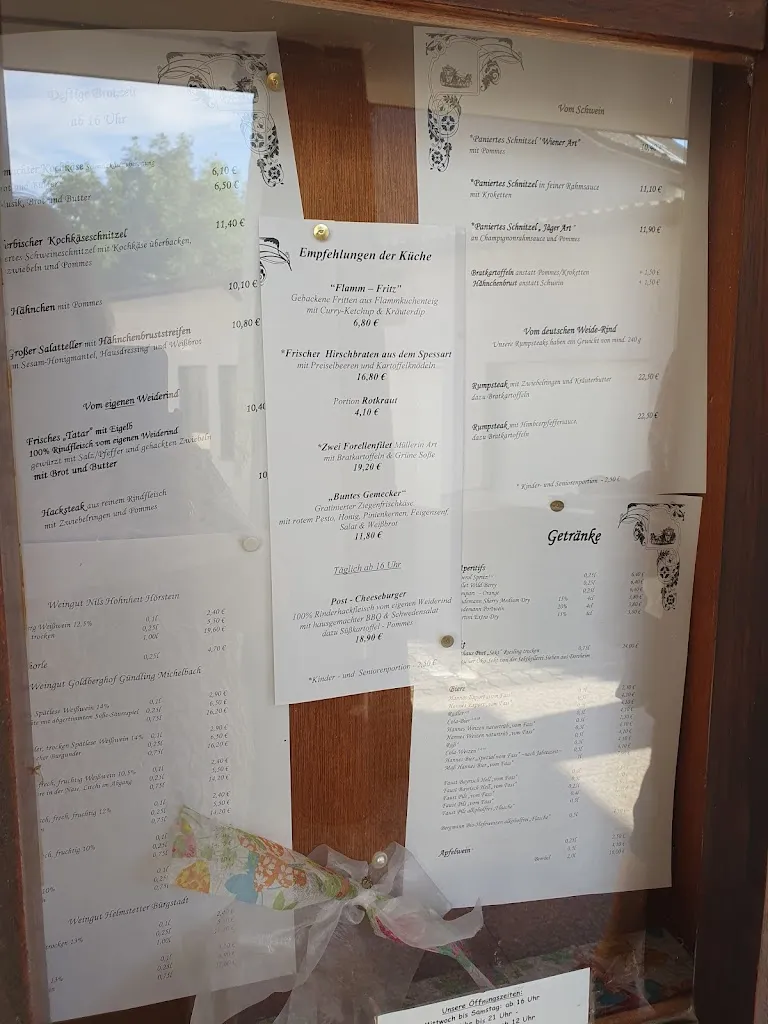 Menu_Gasthaus Post_Goldbach_immagine_1