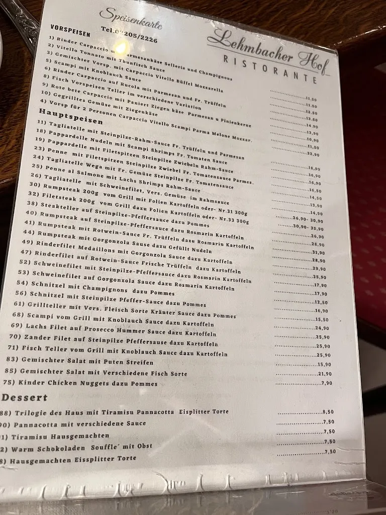 Menu_Ristorante Lehmbacher Hof_Rösrath_image_4